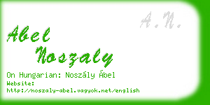 abel noszaly business card